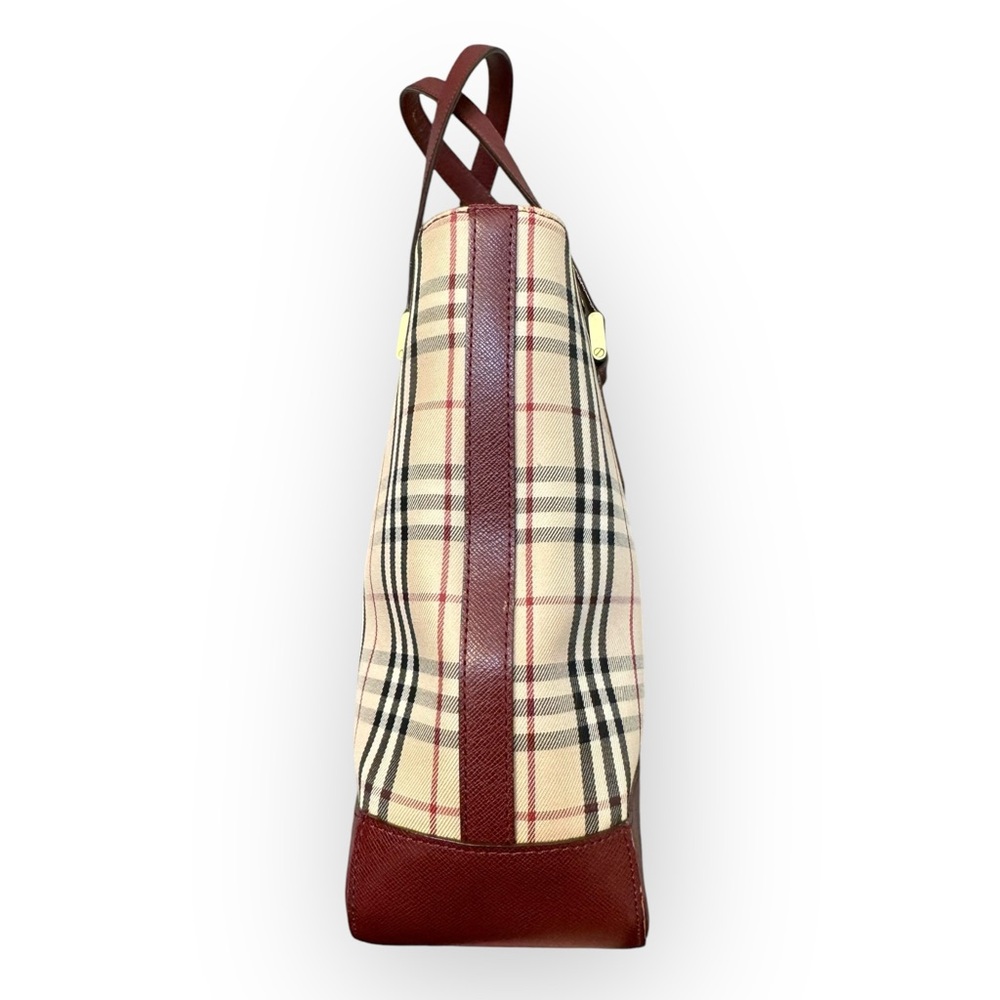 BURBERRY Nova Check Tote Handbag - Picture 8 of 16